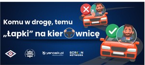 Logo akcji Łapki na kierownicę