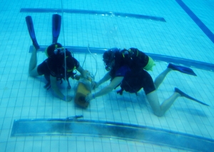 szkolenie nurków na basenie