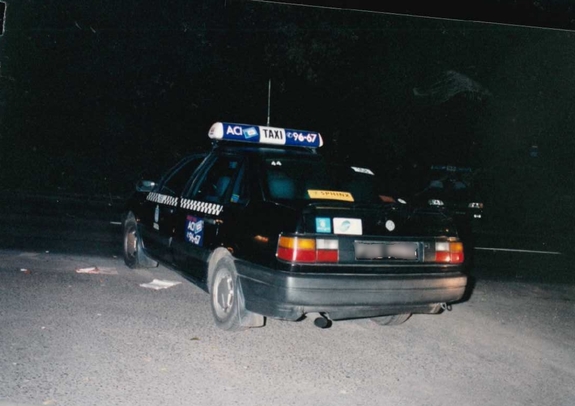 Taksówka VW Passat, w której doszło do usiłowania zabójstwa 15.10.200 roku