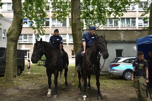 Policjanci podczas festynu dla dzieci