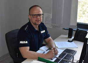 policjant z KMP Poznań