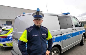 policjant z KPP w Jarocinie