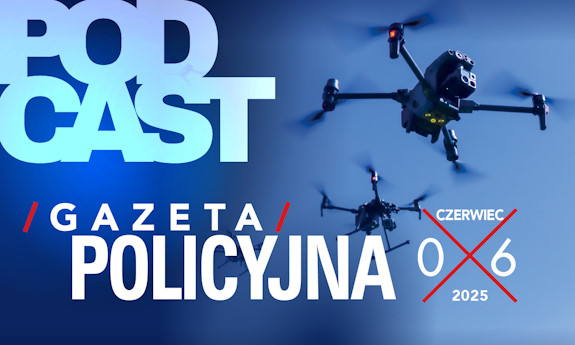 okładka gazety z policyjnym śmigłowcem
