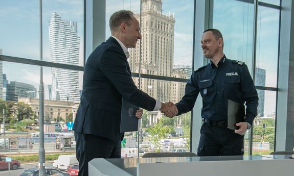 Komendant Główny Policji i prezes PKO BP