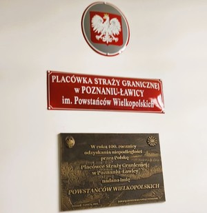 tabliczka z napisem Straż Graniczna