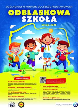 plakat do konkursu &quot;Odblaskowa Szkoła&quot;