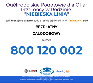 Infografika telefonu zaufania dla ofiar przemocy domowej