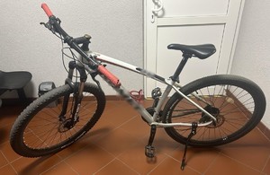 policjanci z zatrzymanym; odzyskany rower