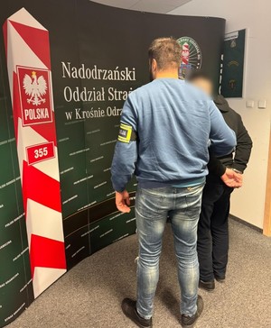 zatrzymany z policjantami oraz ze strażnikiem granicznym
