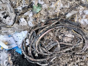 policjant z zatrzymanym; zabezpieczone dowody