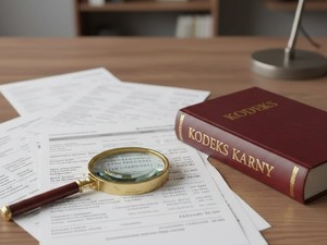 kodeks karny na biurku