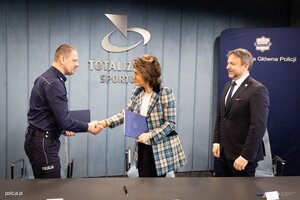 Komendant Główny Policji i przedstawiciele Totalizatora Sportowego