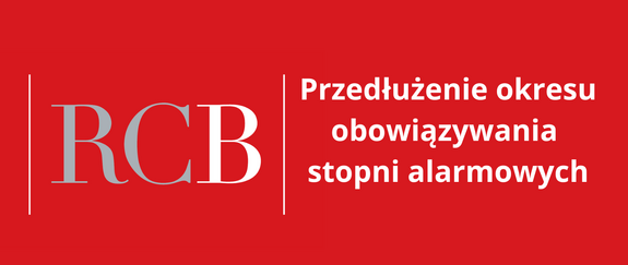 RCB Przedłużenie obowiązywania stopni alarmowych