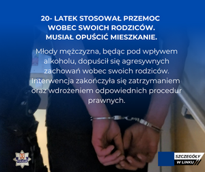 mężczyzna z rękoma skutymi kajdankami na plecach