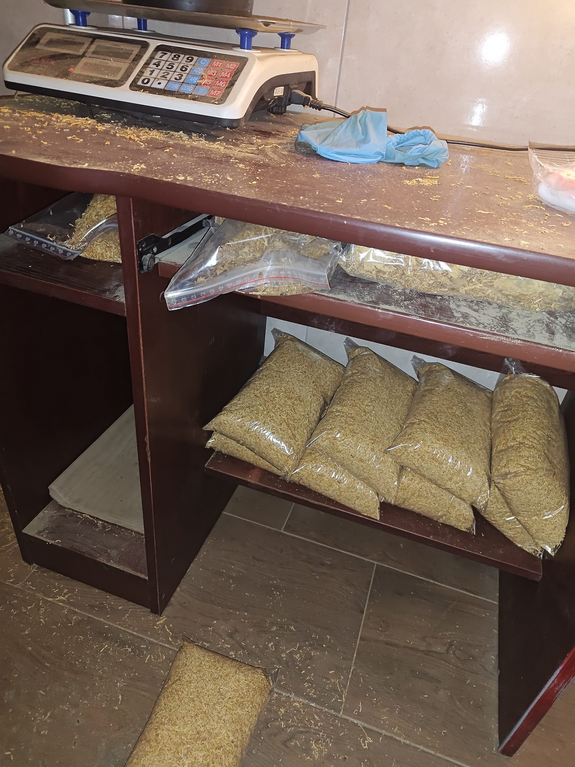 zabezpieczony tytoń