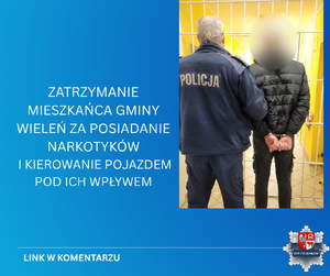 policjant z zatrzymanym