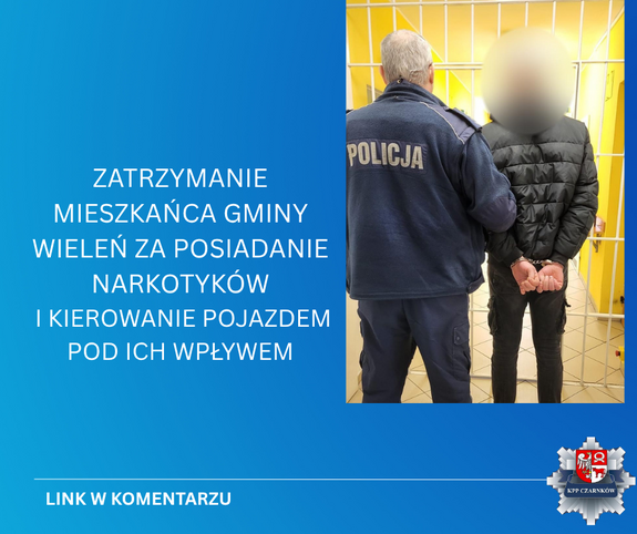 policjant z zatrzymanym