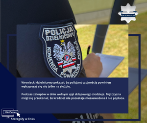 naszywka na ramieniu dzielnicowego