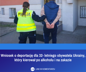 policjantka z zatrzymanym
