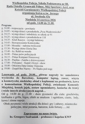 plakat i harmonogram
