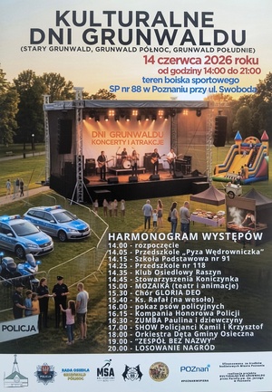 plakat i harmonogram