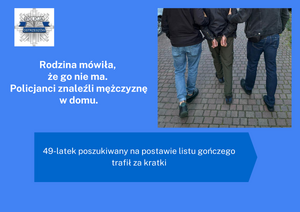 policjanci z zatrzymanym