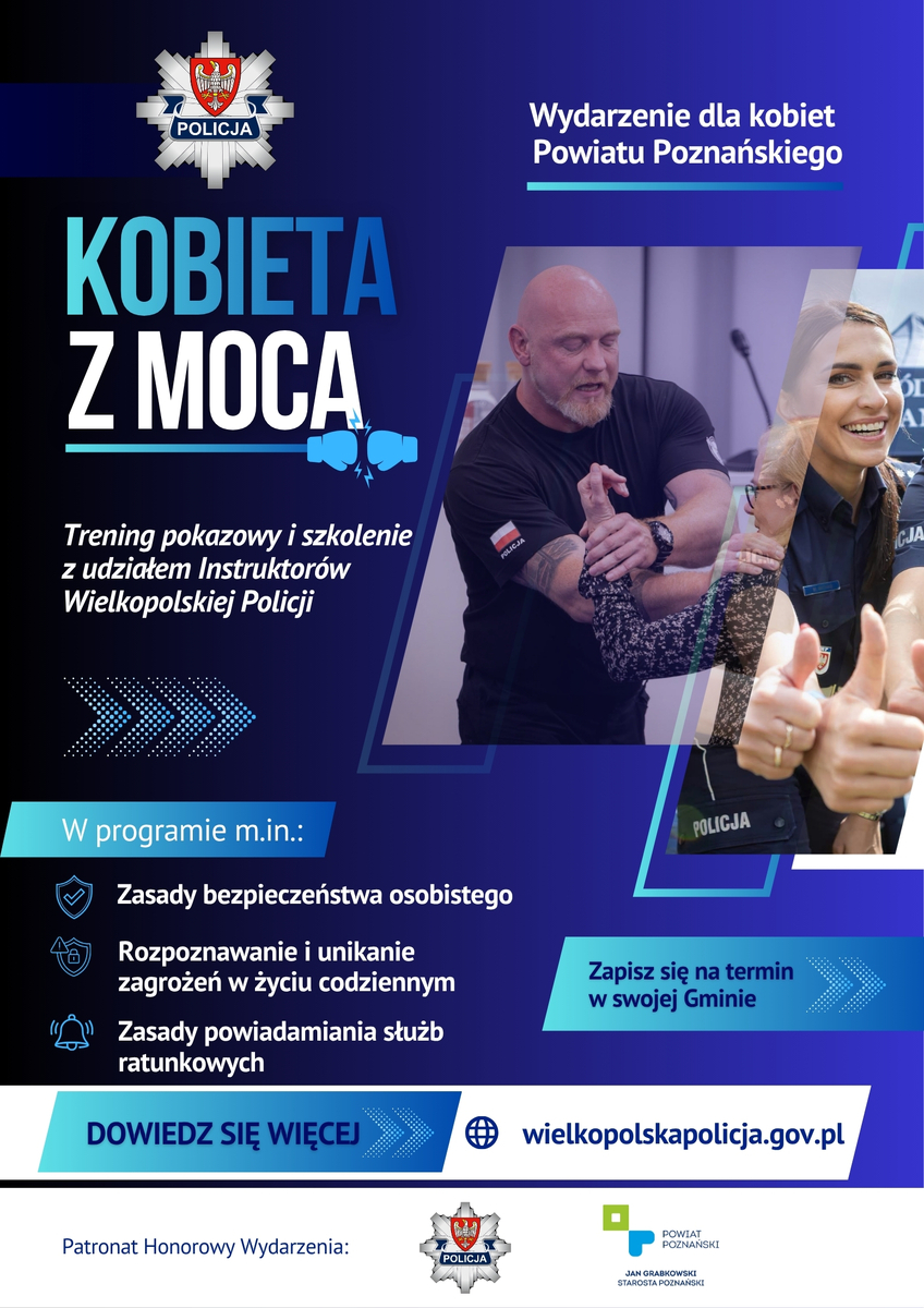 Szkolenia z bezpieczeństwa dla kobiet w powiecie poznańskim